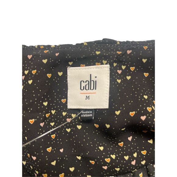 CAbi Eros blouse style # 4154 heart print sz Medium - Picture 3 of 4